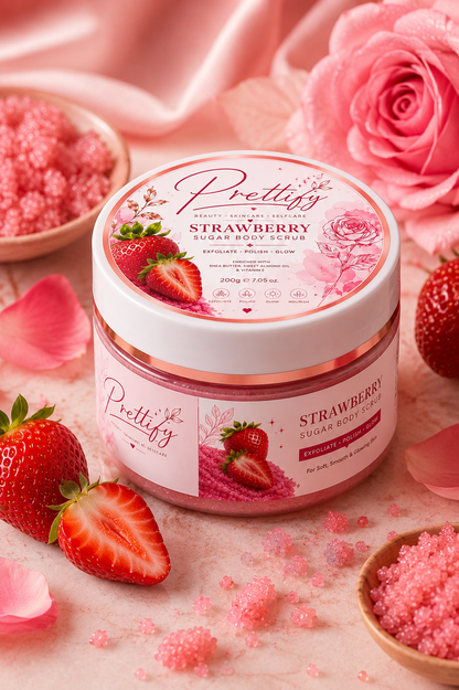 Strawberry Velvet Sugar Body Scrub