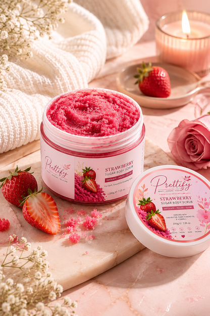 Strawberry Velvet Sugar Body Scrub