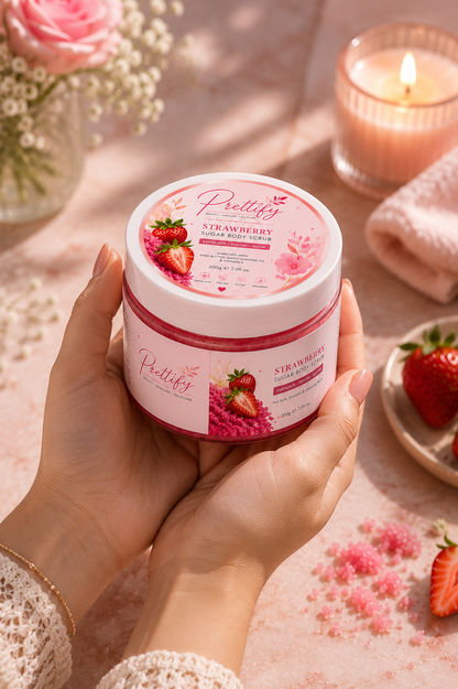 Strawberry Velvet Sugar Body Scrub
