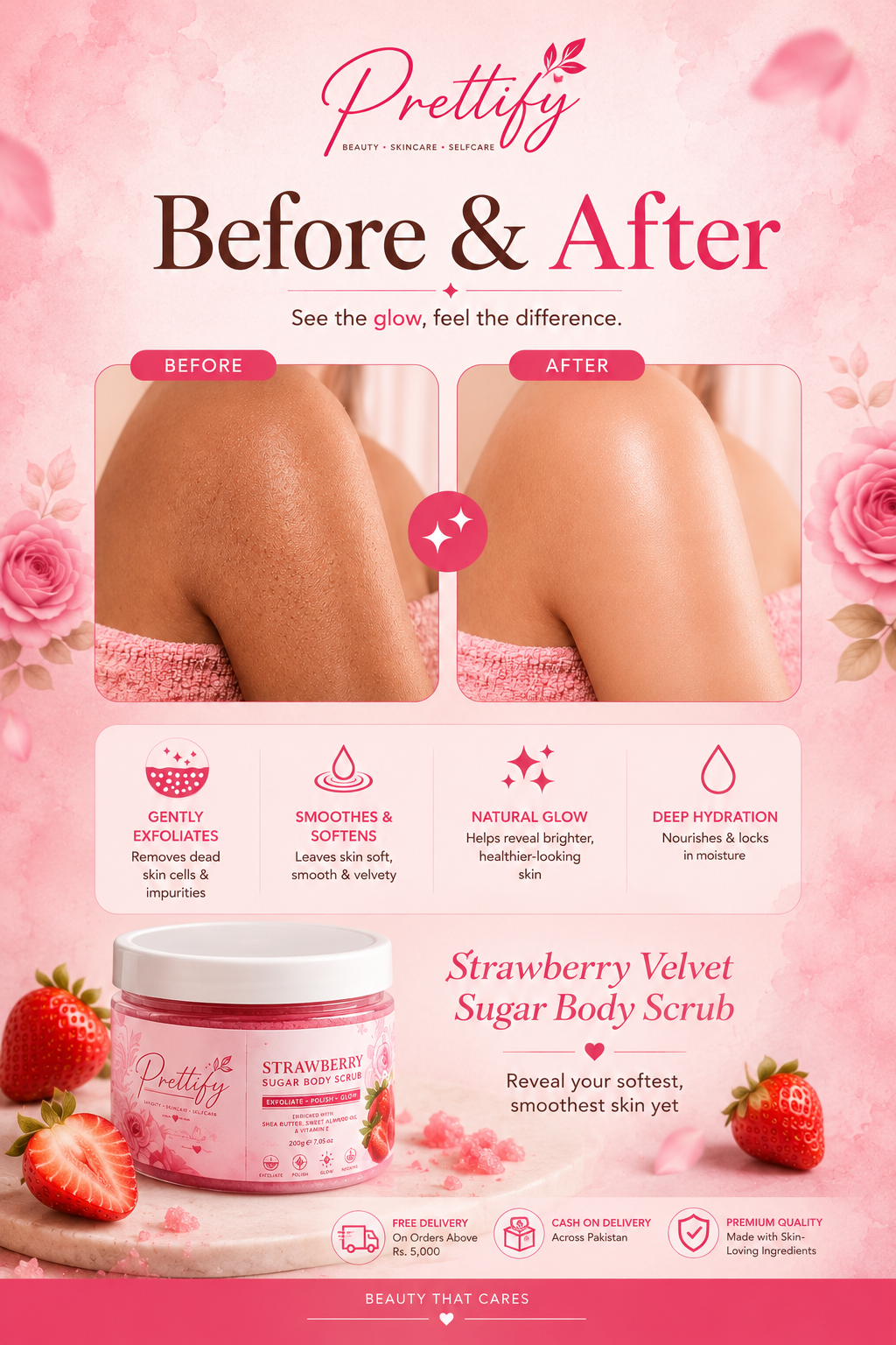 Strawberry Velvet Sugar Body Scrub