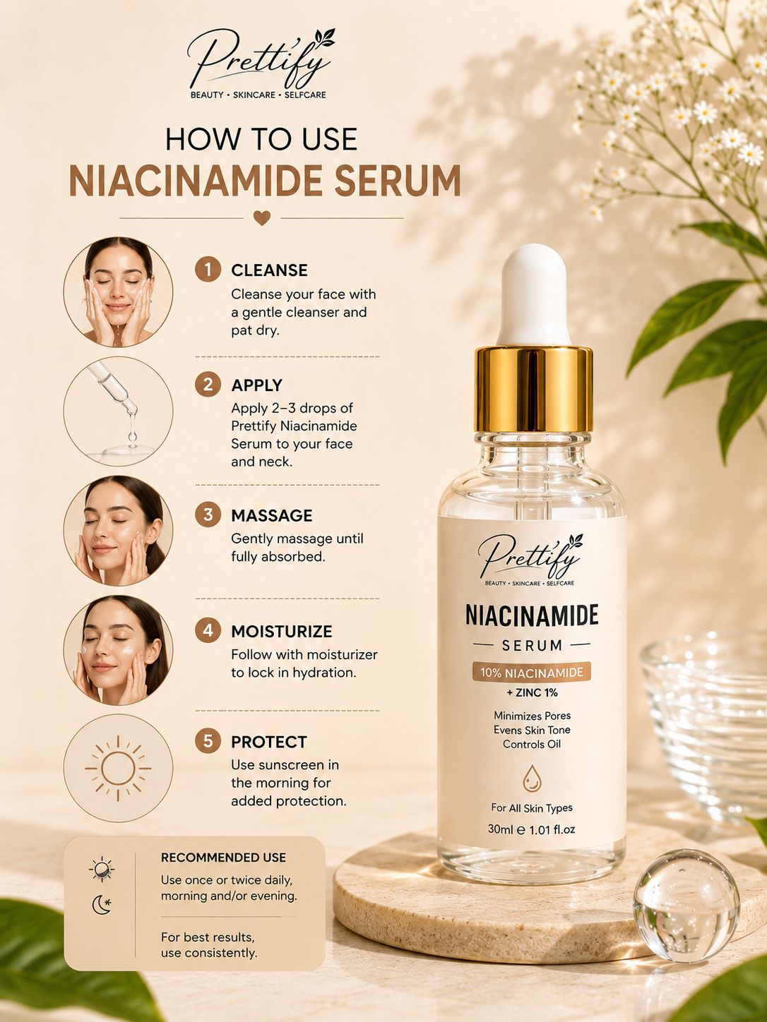 Niacinamide 10% + Zinc 1% Skin Serum