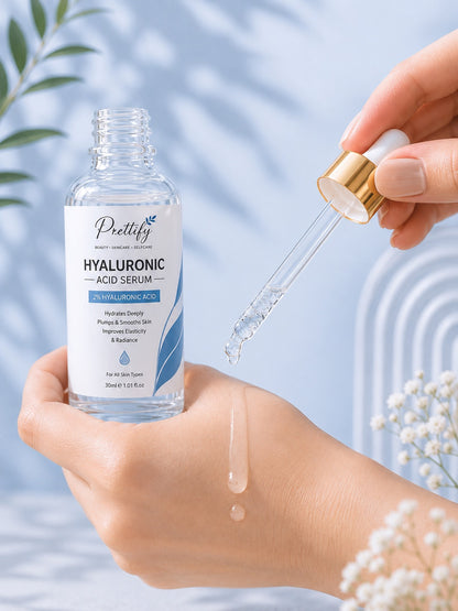 Prettify Hyaluronic Hydration Serum for hydrated and plump-looking skin