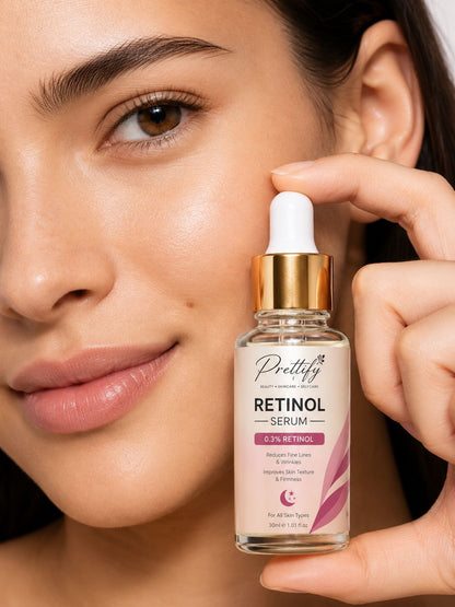 Prettify Retinol Renewal Serum for smoother, brighter-looking skin