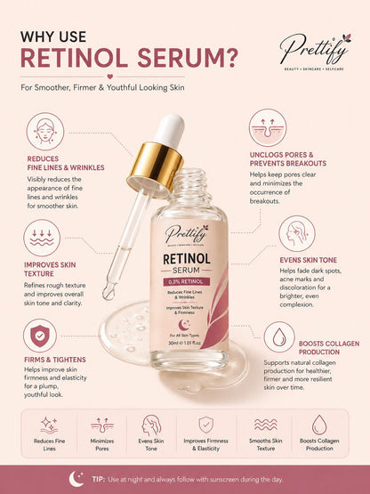 Retinol Face Serum 0.3% | Anti Aging